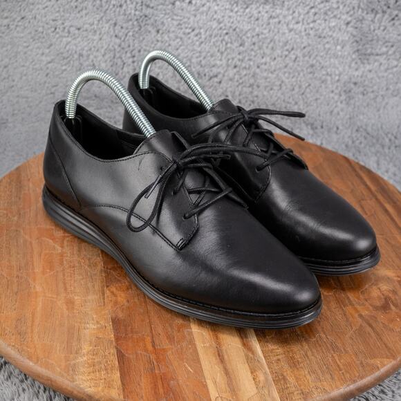 Cole Haan Original Grand Shoe Plain Leather Oxford Women Size 8 B W26711 Black - Picture 1 of 10